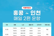 티웨이항공 홍콩-인천 매일 2편 운항