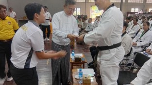 조영득 관장, 미얀마 태권도연맹 초청으로 설 연휴 품새 수련 봉사