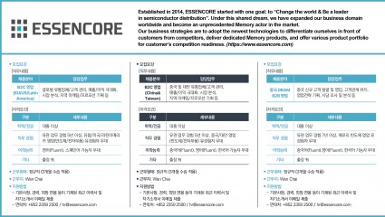 [에센코어] 채용 공고