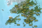 [홍콩날씨] 홍콩, 하룻밤 사이 기온 9도 '뚝'… 오늘 최저 19도