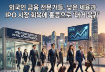 [홍콩뉴스] 외국인 금융 전문가들, 낮은 세율과 IPO 시장 회복에 홍콩으로 '대거 복귀'
