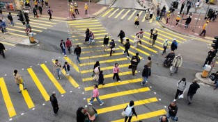 홍콩, 보행자 편의 위해 '대각선 횡단보도' 15곳 추가 설치