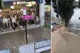 출근 후에 흑색 폭우 경고 발령.. 노동자들 분노