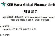 [채용공고] KEB Hana Global Finance Limited