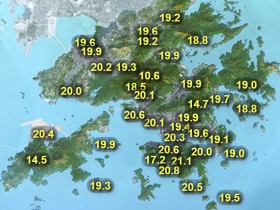[홍콩날씨] 홍콩, 하룻밤 사이 기온 9도 '뚝'… 오늘 최저 19도